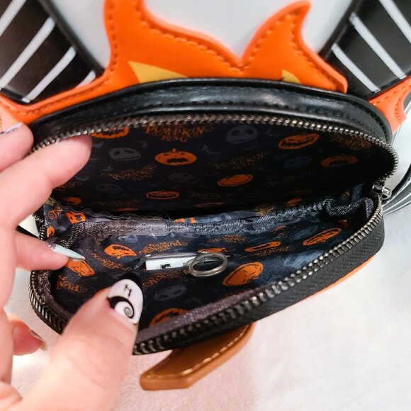 Loungefly Disney Nightmare Before Christmas Jack Pumpkin Head Backpack Glow NWT - Picture 9 of 11